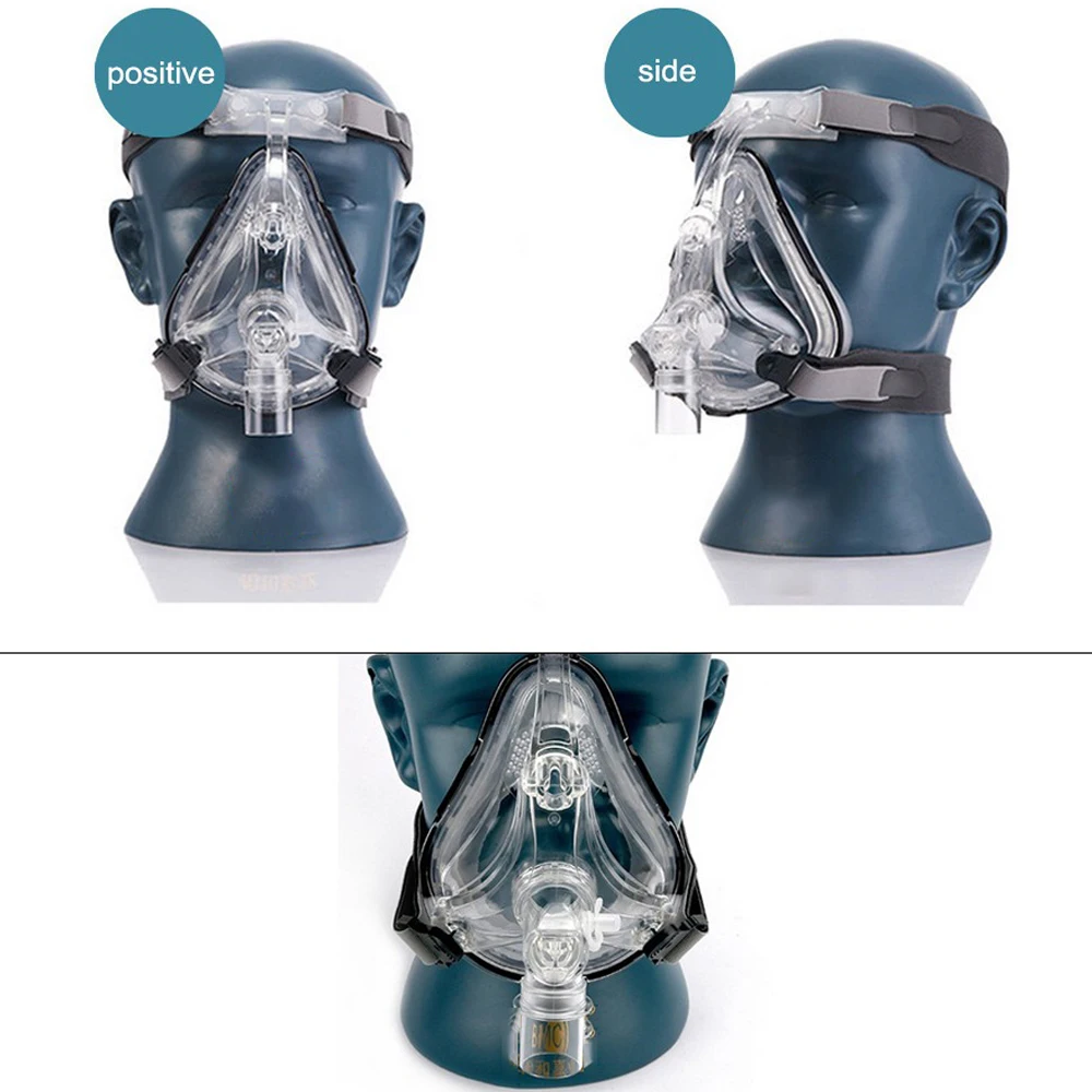 FM Полнолицевая маска сипап Автоматическая удобная с бесплатным головным убором