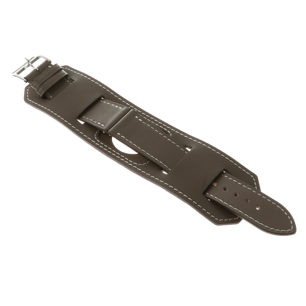 Taupe 22mm Винтажный кожаный ремешок для смарт-часов, ремешок-манжета для samsung gear S3, спортивный браслет 22 мм, сменный Браслет для часов - Цвет: Taupe 22mm