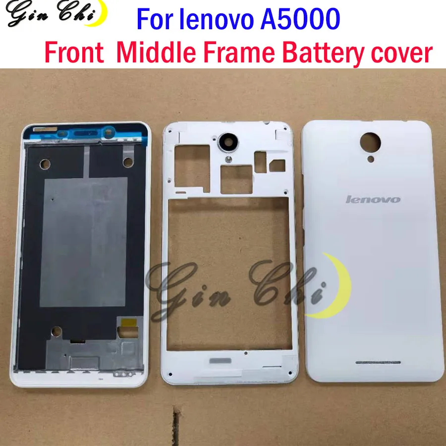 Оригинальный чехол для аккумулятора Lenovo A5000 полный комплект задняя крышка