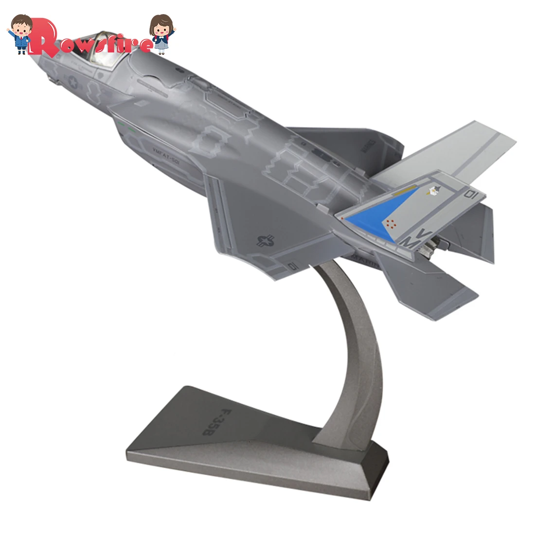 

Rowsfire 1:72 F35b Alloy Carrier Model Military Simulation Lightning Model Airplane Gift Toy Ornament for Office Decor