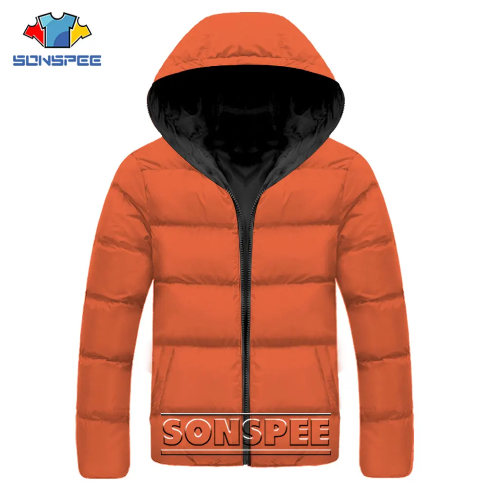 SONSPEE Winter New Solid Color Printed Parkas Quality Brand Women's Hooded Warm Thick Puffer Jacket Female Fashion Casual Coat