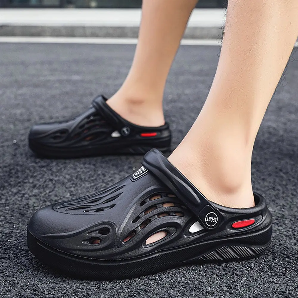 Newbeads Garden Shoes Men's and Women's Crocks Sandals Couple Summer Hole Shoes Beach Casual Outdoor Shoes Flat Slippers