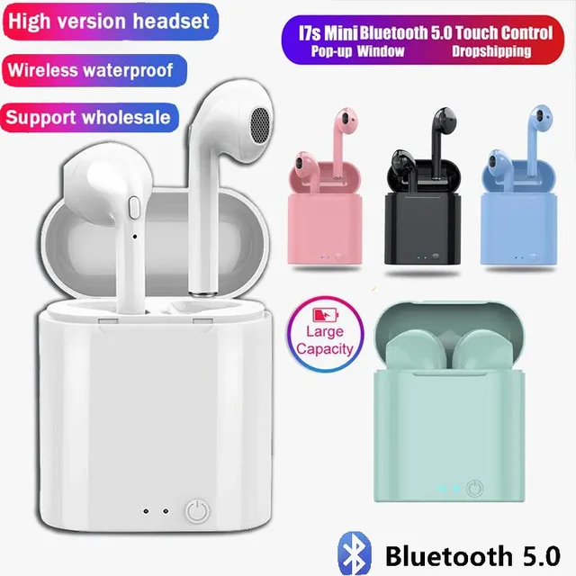 i7s mini Tws Wireless Headphones Bluetooth Earphones For iPhone Huawei Xiaomi Redmi Sports Earbuds Stereo In-Ear Music Headset 1