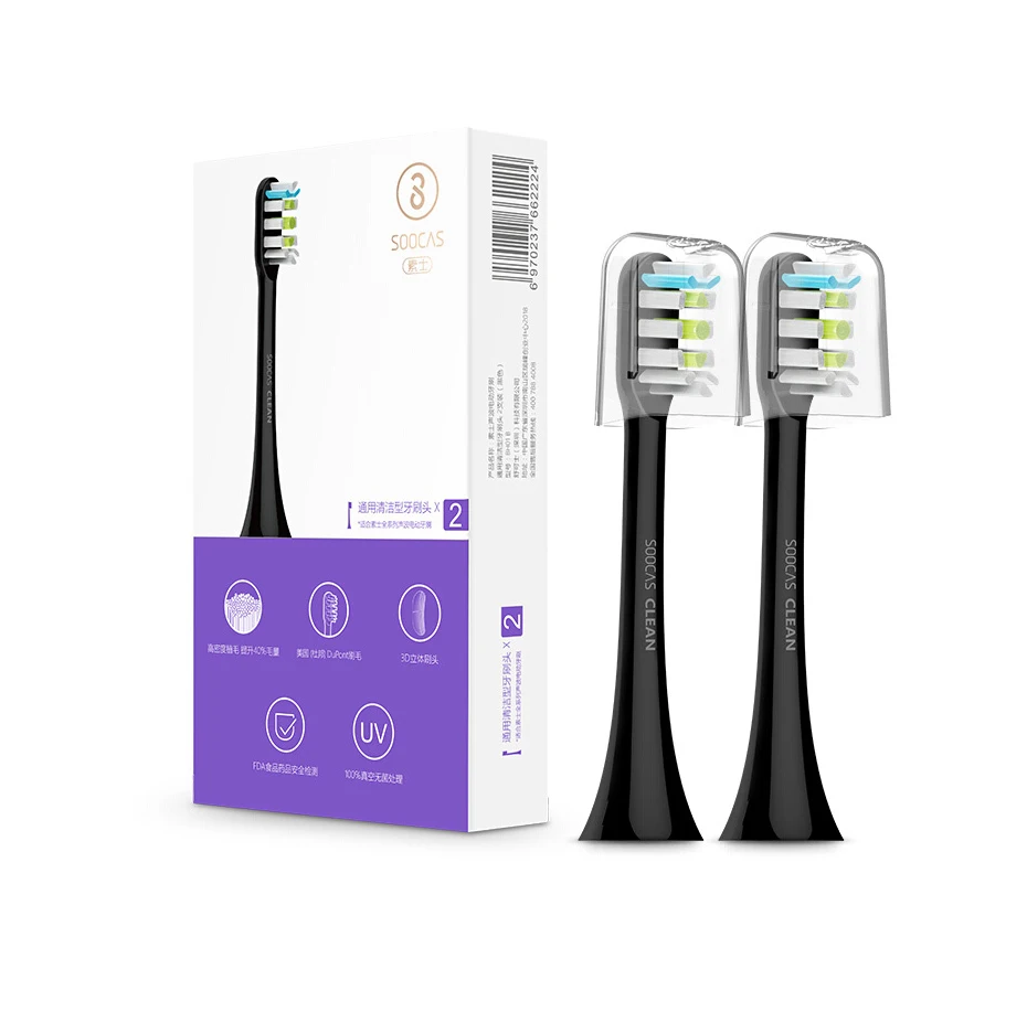 Оригинальные Xiaomi mijia SOOCAS сменные насадки для зубных щеток SOOCAS/Xiaomi SOOCARE X3