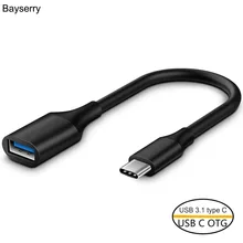 Кабель Otg C USB 3,1 type C папа USB A 2,0 мама для Oneplus 7Pro 7t Xiaomi Redmi Note7 Aux Nokia Galaxy и т. д. адаптер Usb type C