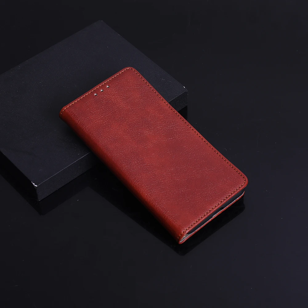 Leather Flip Cover Case with Wallet and Stand Function