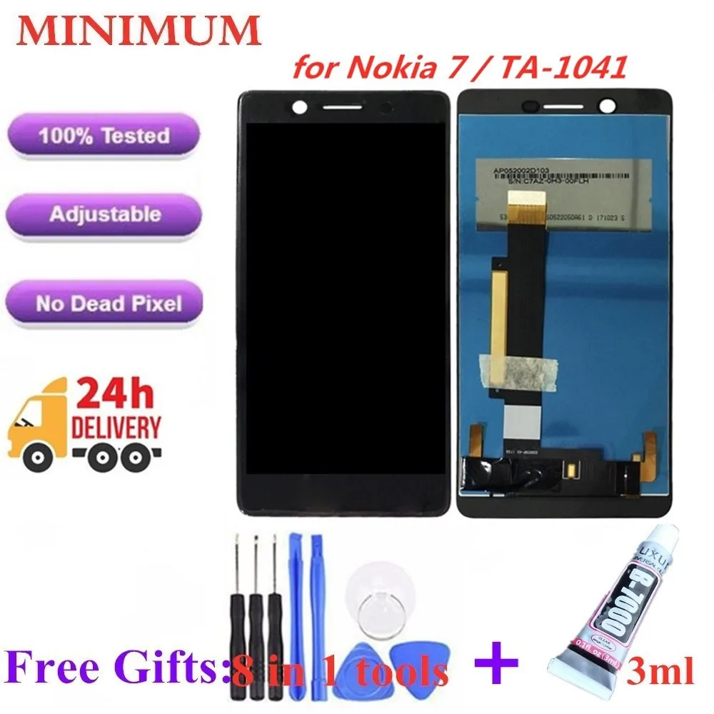 

5.2" Full LCDs For Nokia 7 N7 LCD Display Touch Screen Digitizer Assembly Replacement Parts For Nokia7 TA-1041