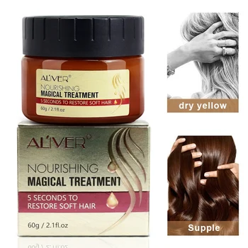 

ALIVER Nourishing Hair Mask Moisturizing Hair Hairy Roots Anti-drying Anti-fork Hair Mask Mud