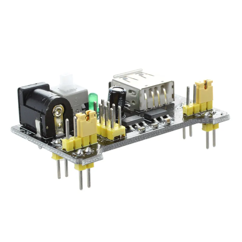 

3.3V 5V Breadboard Power Supply Module for MB102 Solderless Breadboard