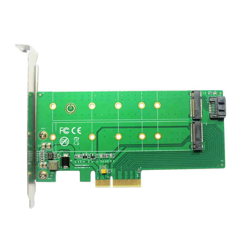 PCI-E X4 к M.2 NVME SSD NGFF конвертировать карты B+ M Ключ конвертер адаптер Поддержка SATA 3,0 6 Гбит/с