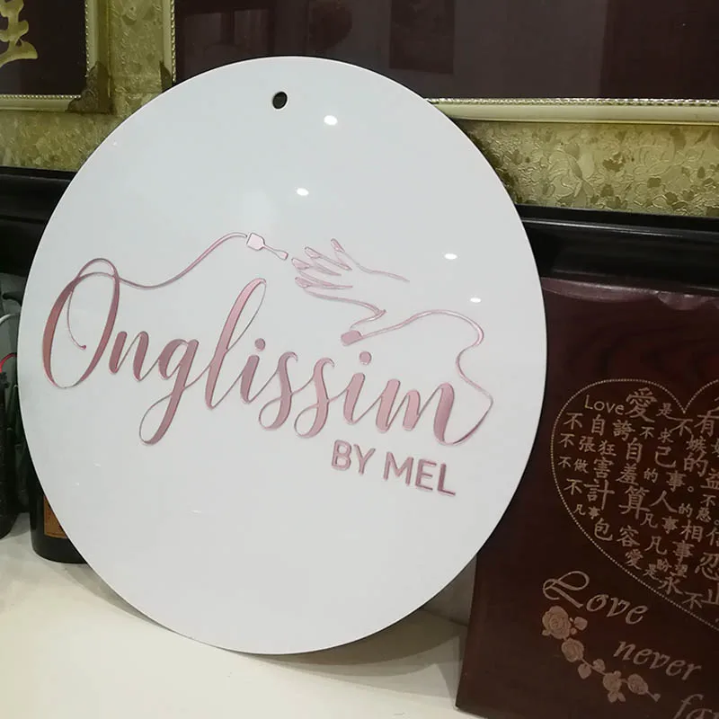 Store Name Mirror Acrylic Letters Personalized Shop Welcome Guests Word Sign Party Decor Favor