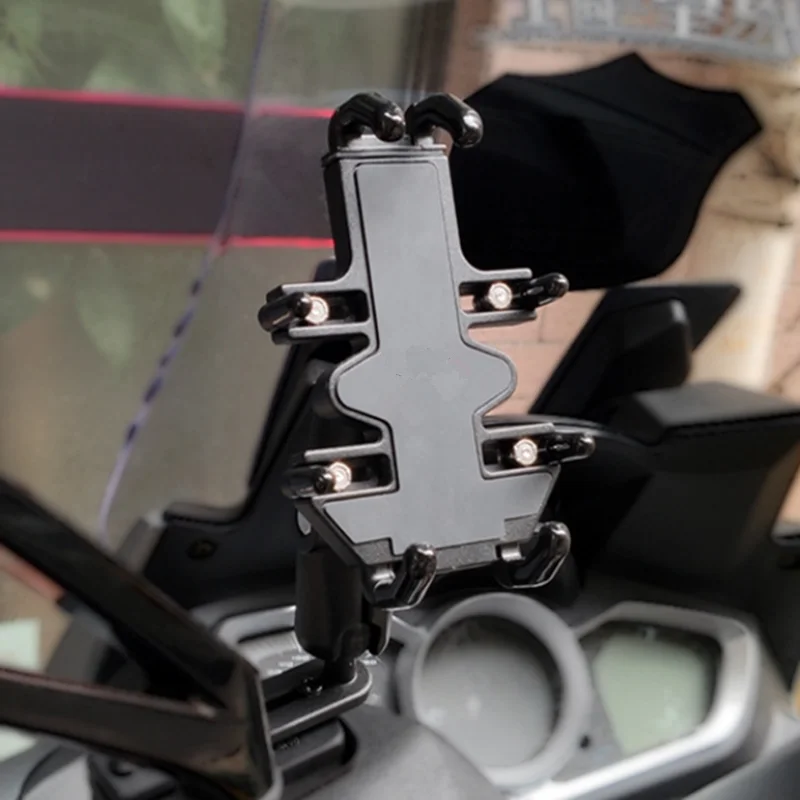 Suporte do Telefone de Alumínio Braço para Gopro Aperto Rápido Montar Titular Ajustável Motocicleta Guiador Duplo Soquete Ram Montagem - Image 6