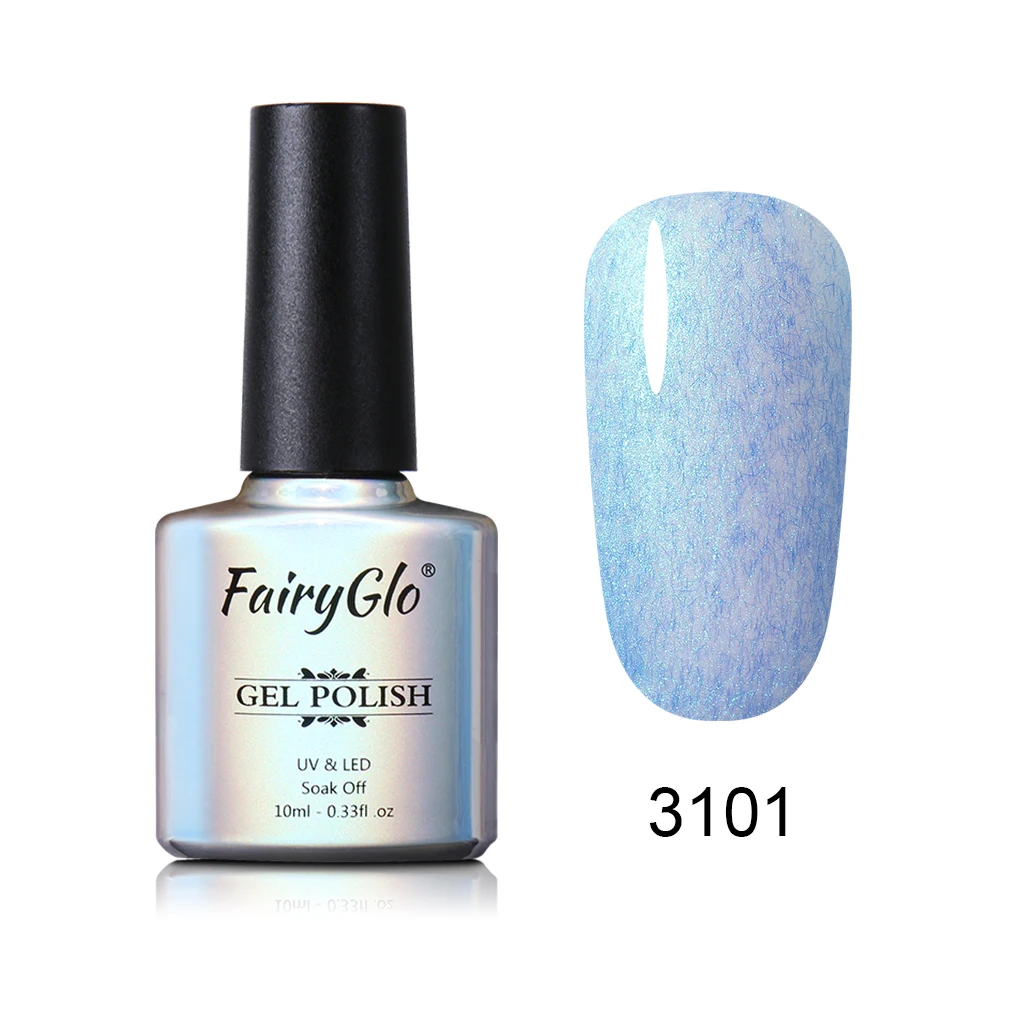 3101 FairyGlo 10 мл меховая оболочка гель лак для ногтей Оболочка Русалка Vernis Полупостоянный УФ гель лак для ногтей маникюрный лак - Цвет: 3101