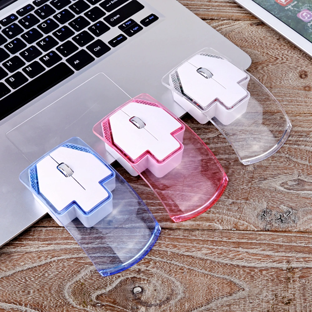 Бесшумная беспроводная мышь Мини Портативная Mause эргономичная оптическая компьютерная мышь для ноутбука ПК Macbook ноутбук Розовый Милый для детей девочка