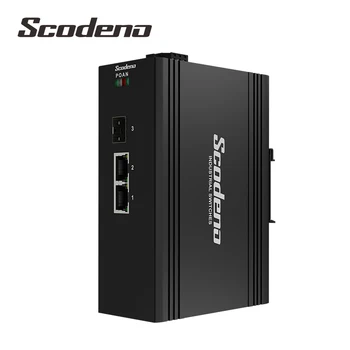 

Scodeno 2 Port Industrial Gigabit DIN-Rail Network Unmanaged Switch,1SFC Slot, IP40
