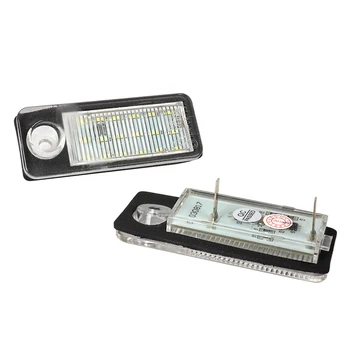 

2PCS LED Car License Plate Lights Accessories For AUDI A4 B5 1999 2000 Avant S4 B5 RS4 A6 B4 C5 S6 RS6 Plus Avant 2003 2004 2005