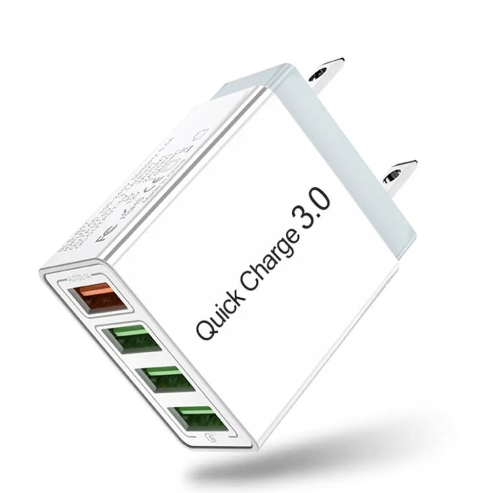 48 Вт быстрое зарядное устройство 3 0 4USB для Samsung iPhone 7 8 Huawei Tablet QC настенное US EU UK Plug