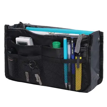 

Storage bags Portable Multifunction Dual Zipper Storage Bag Cosmetic Organizer Holder Makeup Bags For Travel 2019 hot sale