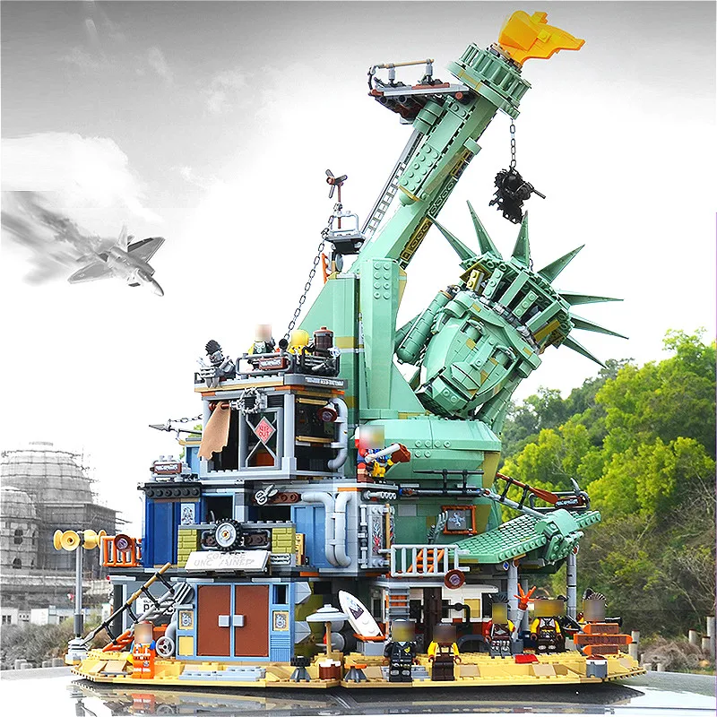 

In stock 45014 Movie Seies The Statue of Liberty Welcome to Apocalypseburg Building Block Bricks Compatible 70840 Movie