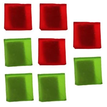 

Set of 8 Cornhole Bean Bags with Canvas Cover and PVC Pellets Filled, Double Layered, Durable, Waterproof, 10x10cm