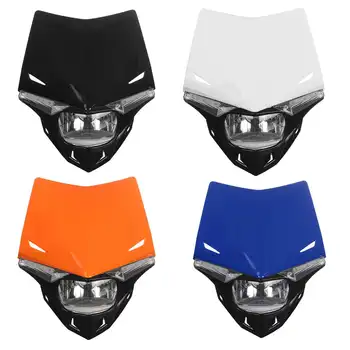 

Universal Motorcycle Motocross Headlight Headlamp Mask Dual Sport Dirtbike Off Road For KTM SMR EXC SX/Yamaha WR/Honda XR CQR