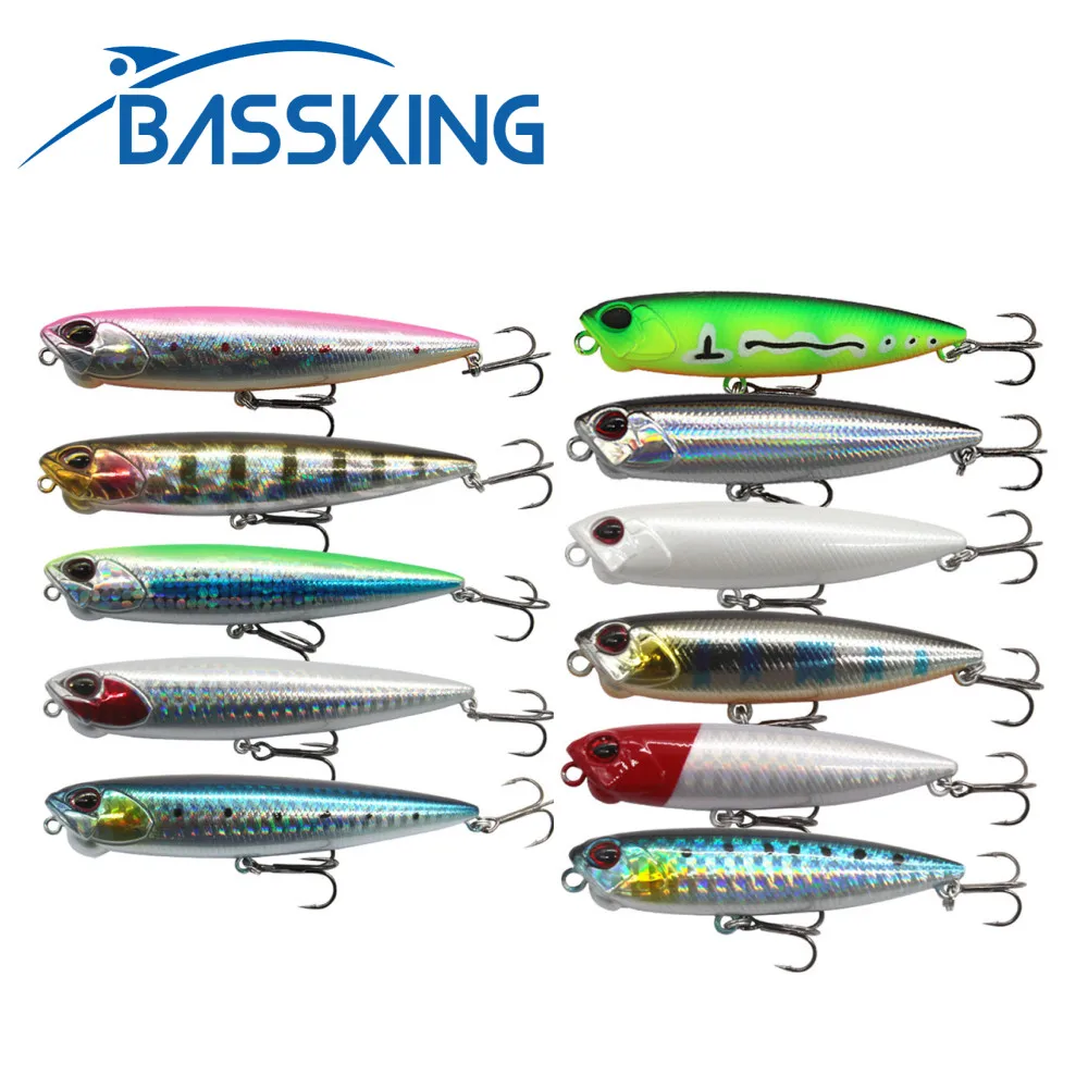 Bassking-Matita Topwater Lure, Esca Artificiale, Swim Crankbait, Whopper Plopper, Traina, Walk The Dog, 65Mm, 5.5G, 100Mm, 14G