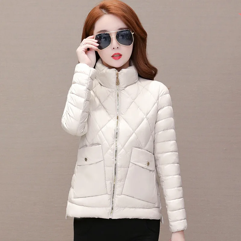 

2019 Middle-aged Mom Cotton-padded Jacket Women's Winter Short Elegant Coat plus Velvet Middle-aged WOMEN'S Apparels Fall And Wi