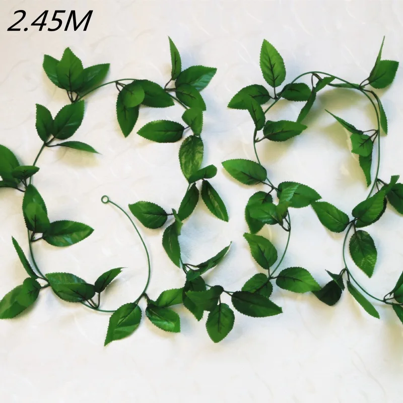 No flowers 2 м Рождественская декоративная панель вершины лента гирлянда Рождественская елка украшения белый темно-зеленый тростниковая мишура рождественские вечерние принадлежности - Цвет: No flowers