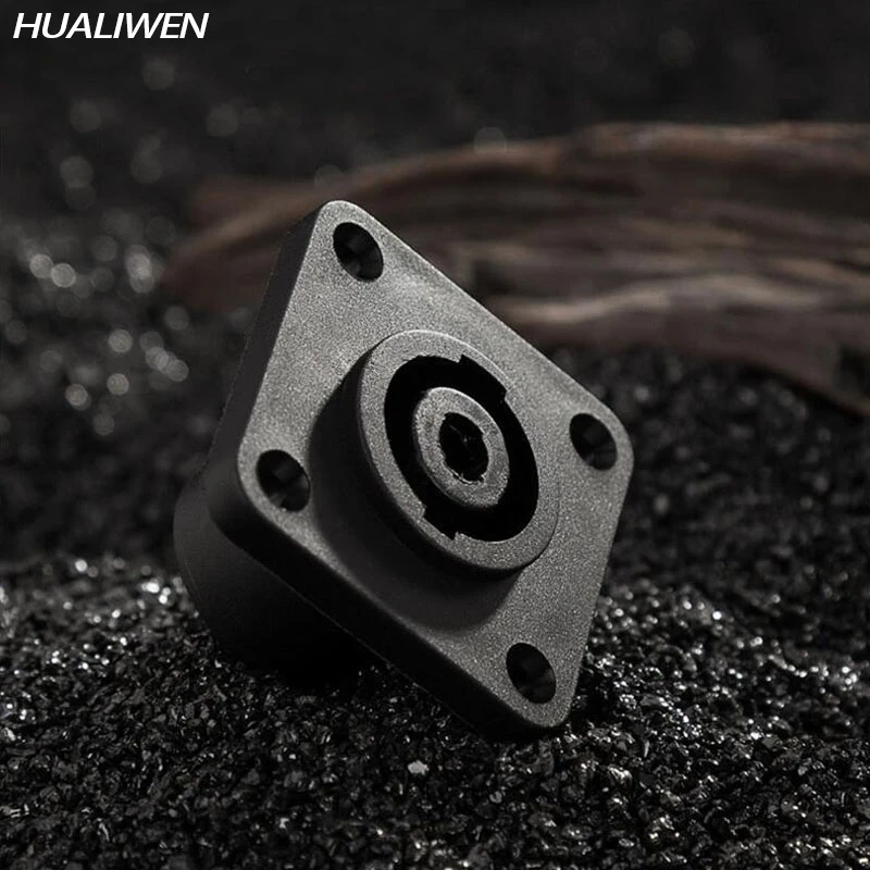 Fever copper pin professional four-core speaker audio socket female 4 core cable connector amplifier ohm | Электроника