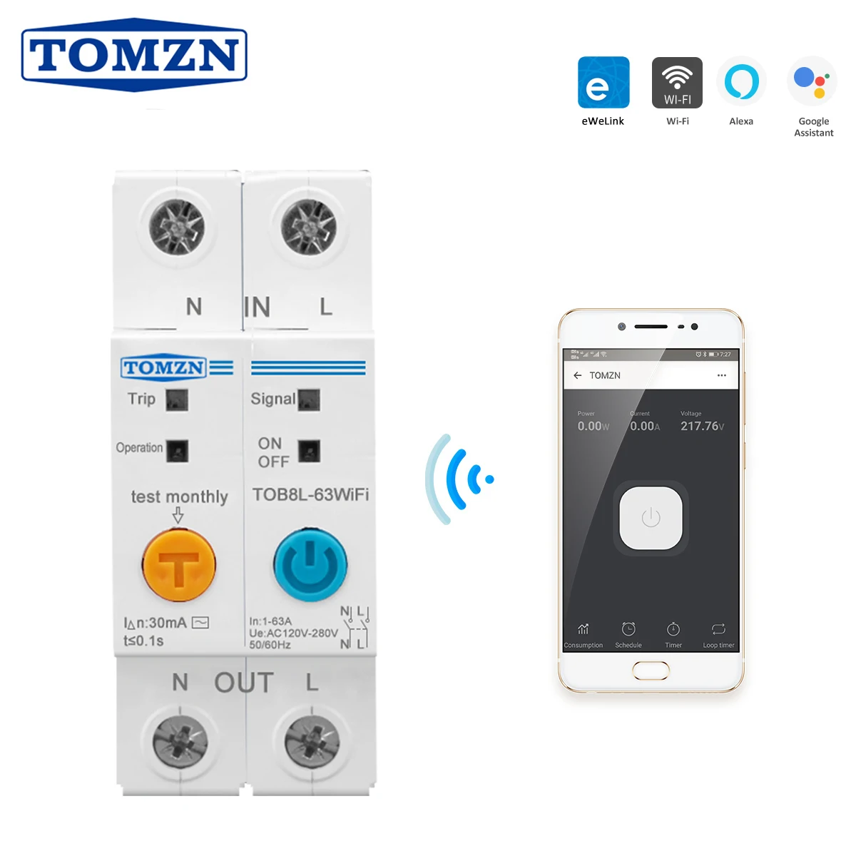 Single Phase Wifi Smart Energy Meter Kwh Metering Monitoring Circuit