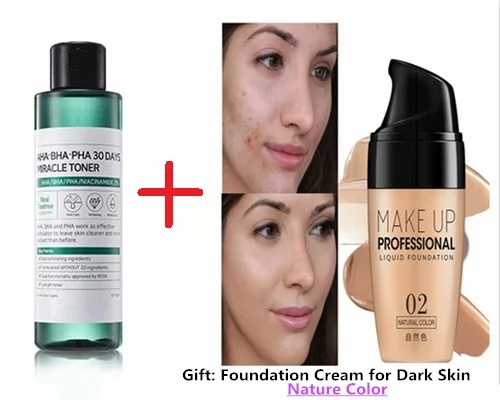 giftdarkskincream Обычный чудо-тонер некоторые купить AHA BHA PHA на 30 дней Mi пилинг для лечения черных точек акне отшелушивающий инструмент для ухода за лицом - Цвет: giftdarkskincream