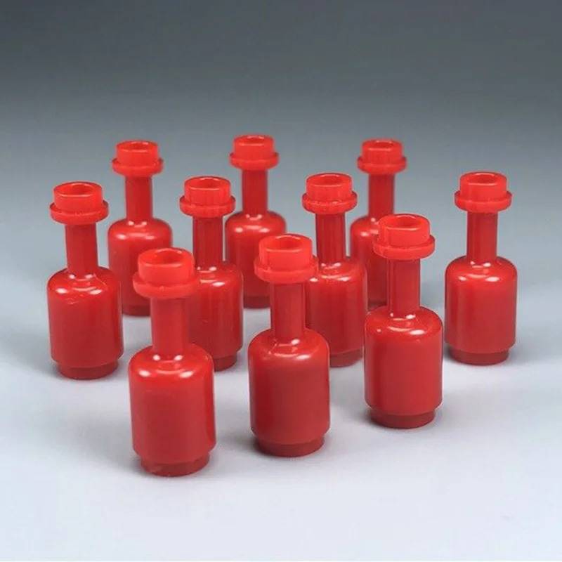 10Pcsset Bottles MOC Figures Accessories Jar Drift Wine Glass Bottle Building Blocks Model Building Bricks Kits DIY Kids Toys (2)