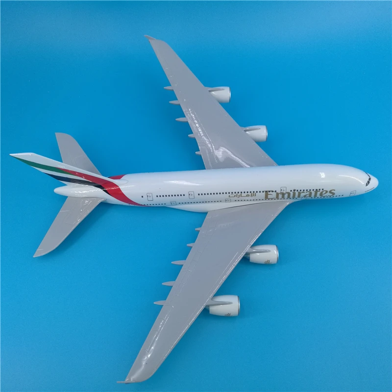 1/160 масштаб 45 см модель самолета Airbus A380 EMIRATES авиационная модель без шасси или колес ver. Смола игрушечный самолет