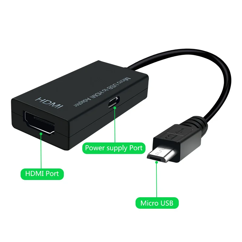 1 шт. микро USB к HDMI HD кабель-адаптер для мужчин и женщин высокая скорость HD ТВ адаптер конвертер кабель аудио кабели для ТВ телефон компьютер