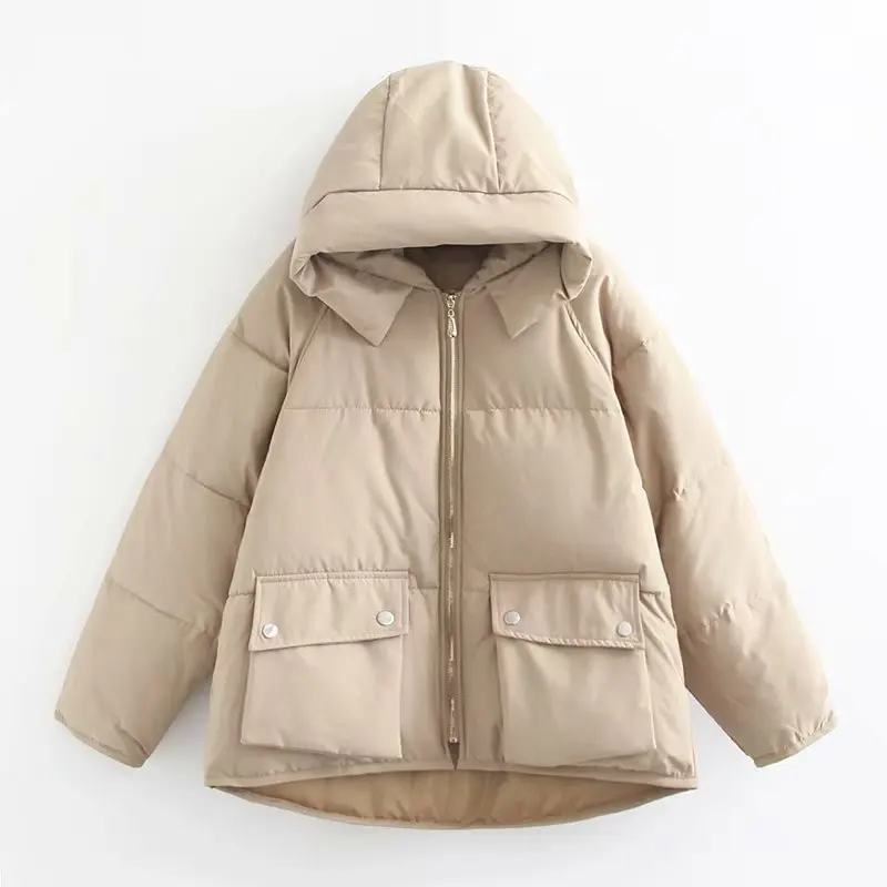 

2018 Winter New Style Loose-Fit Versatile Cotton Coat Korean-style Short Thick Cotton-padded Jacket down Coat Women's 014634