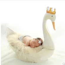 Реквизит для фотосъемки новорожденных Детский реквизит для фотосъемки кованый железный Белый лебедь новорожденный сотня дней детские реквизит для фотосессии подарки игрушки