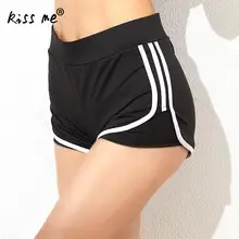 Однотонные женские спортивные шорты беговой костюм женский эластичный пояс фитнес тренировочный спортивный костюм шорты для упражнений женские шорты для йоги