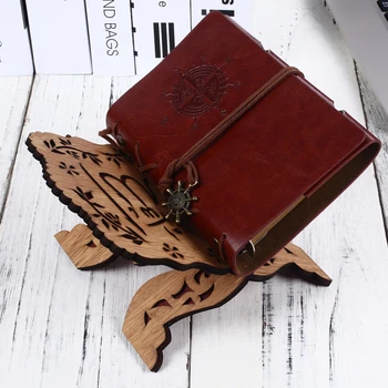 

Islamic Chanting Bookshelf Wooden Family Wooden Bookshelf Wooden Bible Bracket Sculpture Floral Design Cross-Shaped