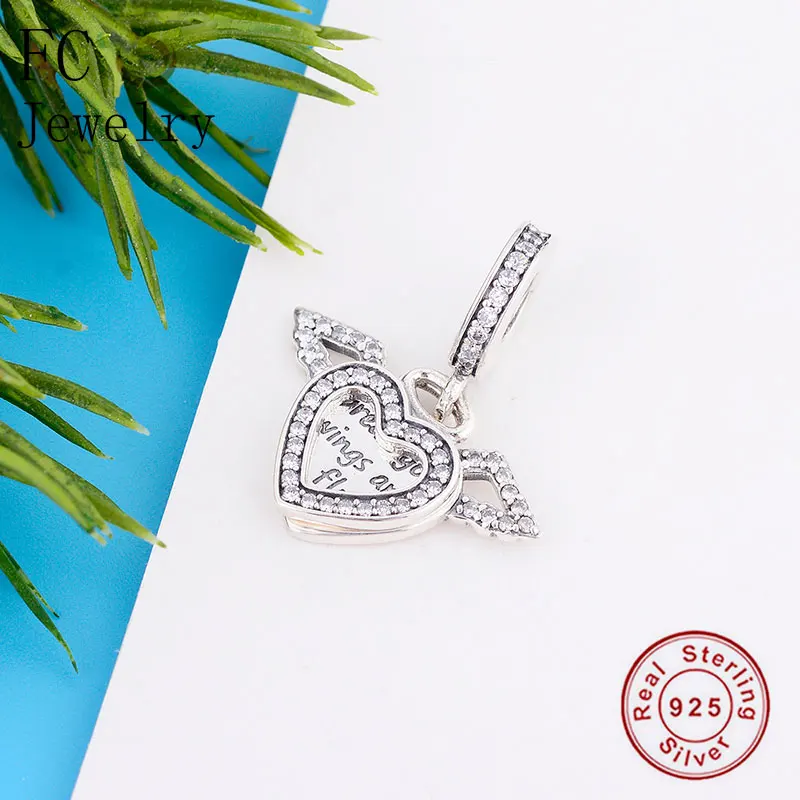 FC Jewelry подходит для брендового браслета 100% Серебро 925 пробы раскидистый крылья