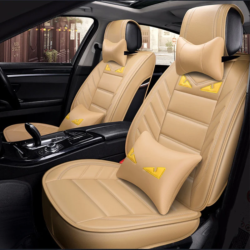 ZRCGL Universal leather Car Seat covers for Smart all models fortwo forfour auto styling accessories car floor mat