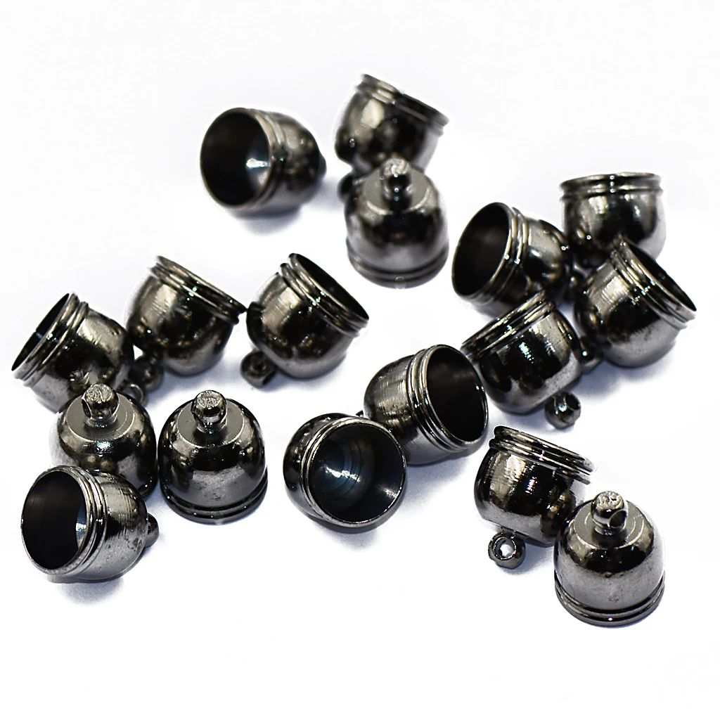 10pcs Brass Bell End Bead Cap Tip Jewelry Findings Craft DIY Making Hematite