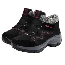 Походная обувь для женщин; уличные походные ботинки; нескользящая Водонепроницаемая спортивная обувь; спортивная обувь для кемпинга; теплые женские хлопковые ботинки