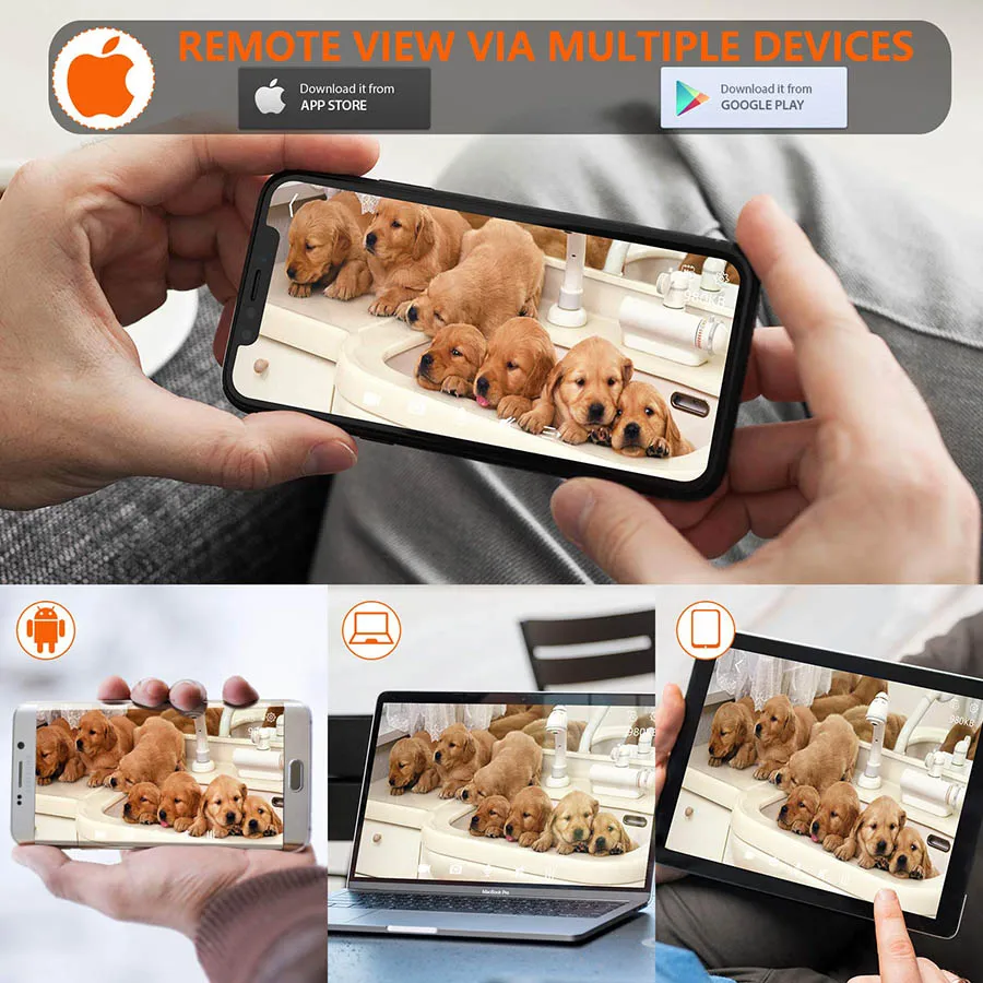 IP камера видеонаблюдения Wi Fi 1080P ИК ночное видение IOS Android TF|Камеры