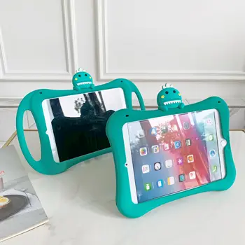 

For IPad 5 6 Air 1 2 Mini 12345 Ipad 7th 10.2 Pro 10.5 11 Inch Funda Handle Silicone Tablet Protect Shell Stand Case+Straps+Pen