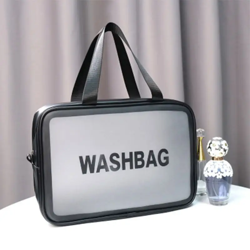 

Premium New Portable Transparent Travel Cosmetic Bag Makeup Case Pouch Toiletry Zip Wash Organizer