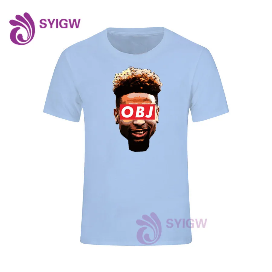 Хлопок Odell Beckham Jr принт повседневные мужские футболки с круглым вырезом Модные мужские топы Мужские футболки с коротким рукавом мужские футболки 1205-25 - Цвет: 9