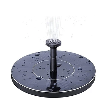 

Birdbath Solar Fountain Pump,1.4W Circle Garden Solar Powered Water Pump Floating Fountain Pump for Birdbaths&Ponds