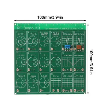

RF Demo Kit for NanoVNA VNA RF Test Board Vector Network Test Filter/Attenuator