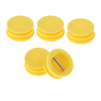 

5 Pack Surfing Surfboard Longboard Shortboard Leash Cup Repair Plugs with Stainless Steel Bar (Yellow)