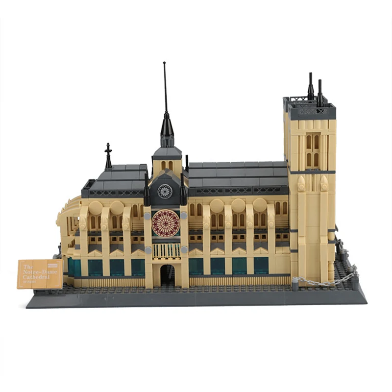 

Safe Environmental Protection ABS Puzzle Assembly Blocks toys For Children World Famous Architectural Model Notre Dame De Paris